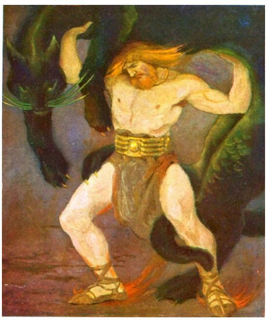 Thor Lifting the Cat - Viking Dragon Blogs