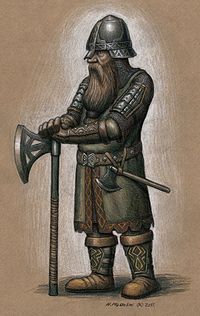 Dwarf with axe. Image retrieved from https://upload.wikimedia.org/wikipedia/commons/thumb/f/fa/Dwarf_by_BrokenMachine86.jpg/200px-Dwarf_by_BrokenMachine86.jpg--Viking Dragon Blogs