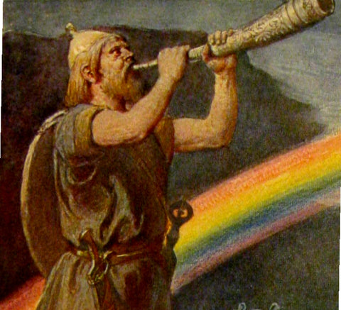 Heimdall Blowing His Mighty Horn - Viking Dragon Blogs