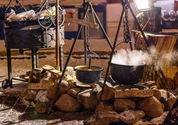 Viking Feast Cooking on an Open Fire - The Viking Dragon Blog