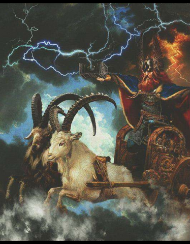 Thor's Wain / Chariot Being Pulled by his Goats - Viking Dragon Blogs