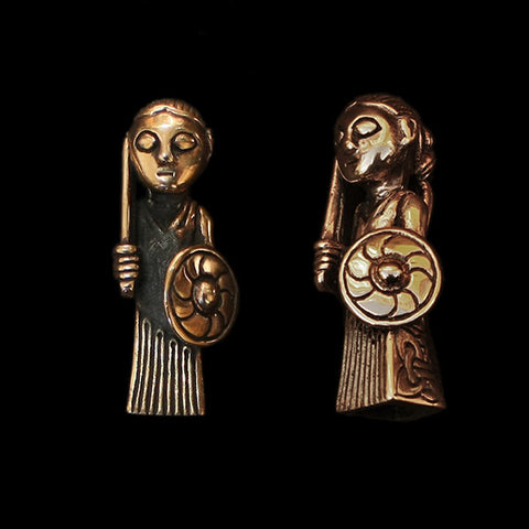 Shield Maiden / Valkyrie Pendant in Bronze