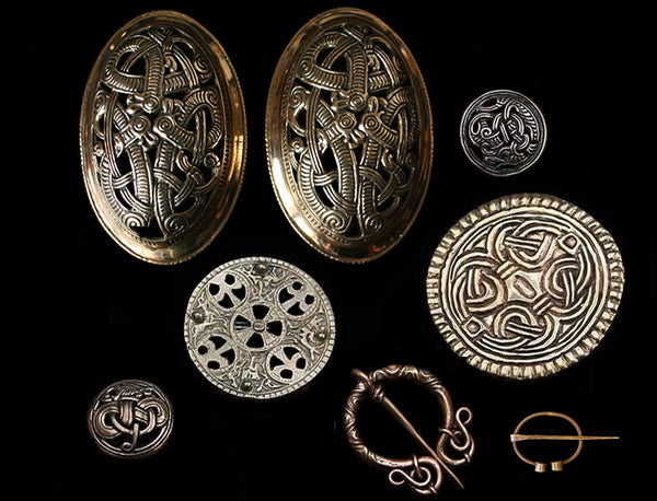 Replica Viking Brooches in Solid Bronze - Viking Jewelry