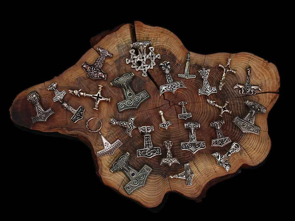 Thors Hammer Pendants in Solid Bronze - Viking Jewelry