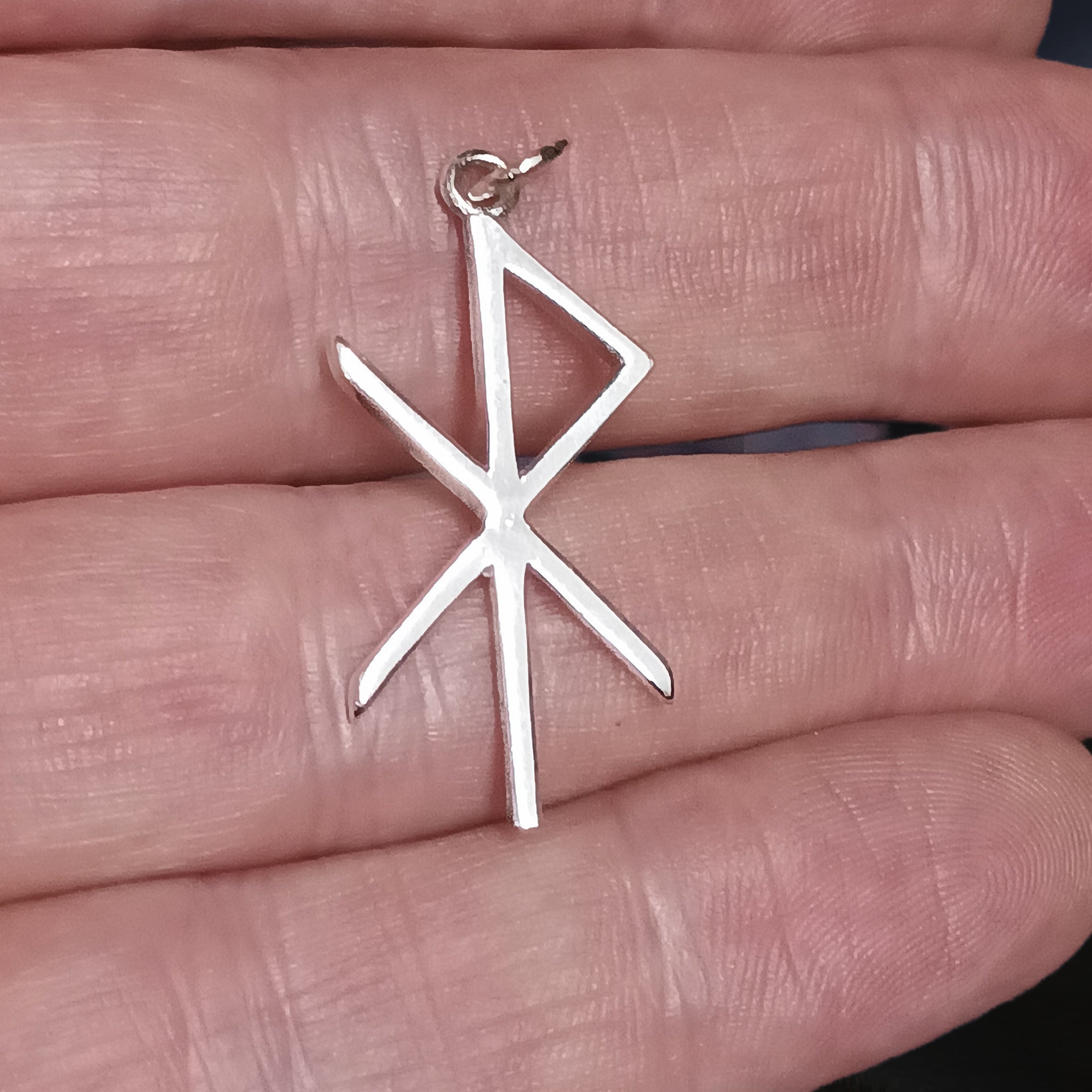 Silver Safe Travel Bind Rune Viking Pendant