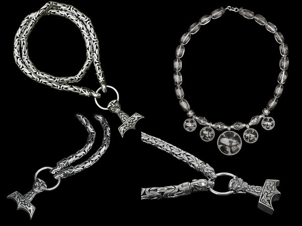 Extra Heavy Silver Viking Necklaces - Viking Jewelry