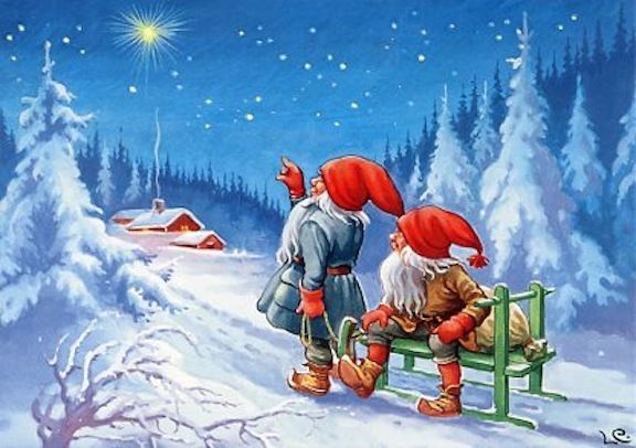 Christmas Elves in the Snow - The Viking Dragon Blog