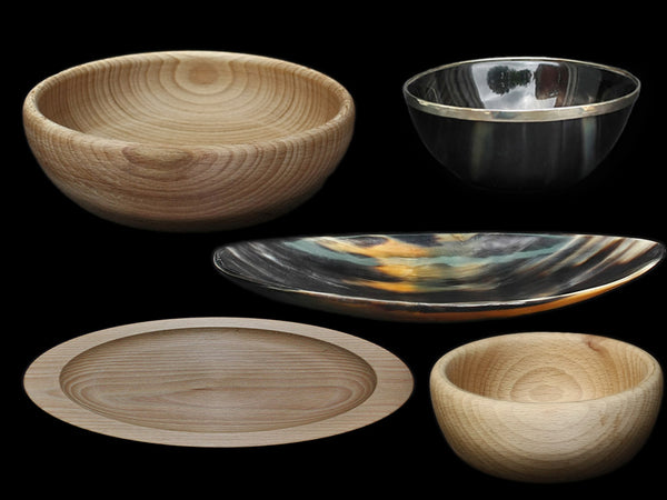Handmade Horn & Wooden Bowls & Plates From The Viking Dragon