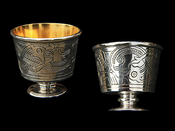 Replica Jelling Cups In Silver & Gold - Viking Cups - Viking Accessories