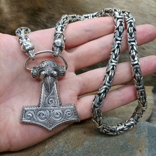 Buy Solid 925 Sterling Silver Thor's Hammer Necklace Cremation Urn Mjolnir  Pendant Memorial Ash Keepsake Online in India - Etsy