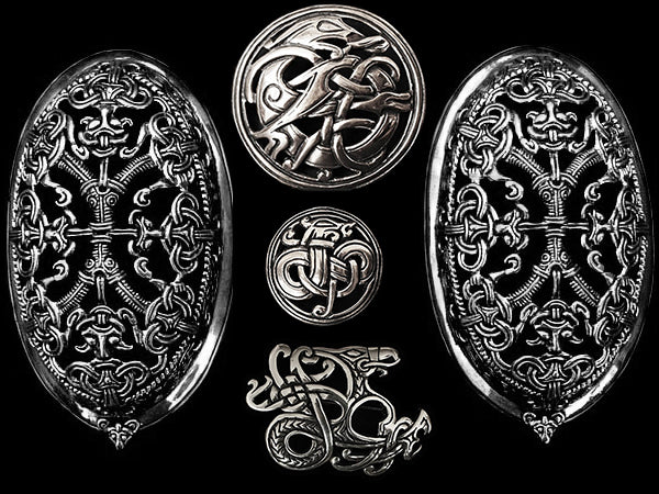 Replica Viking Brooches in 925 Sterling Silver - Viking Jewelry