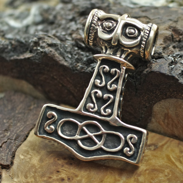 Bronze Thunder Hammer Pendant - Viking Jewelry