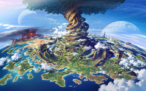 Yggdrasil - The Giant Ash Tree - Encircling the 9 Realms - Viking Dragon Blogs