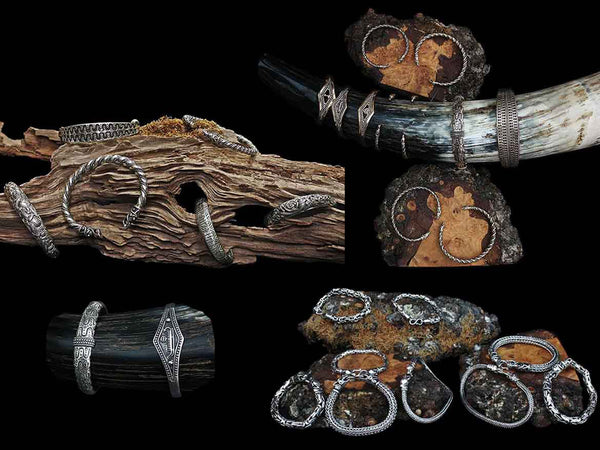 Viking Bracelets in Silver & Bronze - Viking Jewelry
