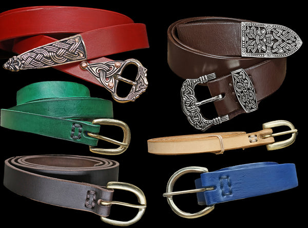 Handmade Replica Viking Leather Belts - Viking Clothing Accessories