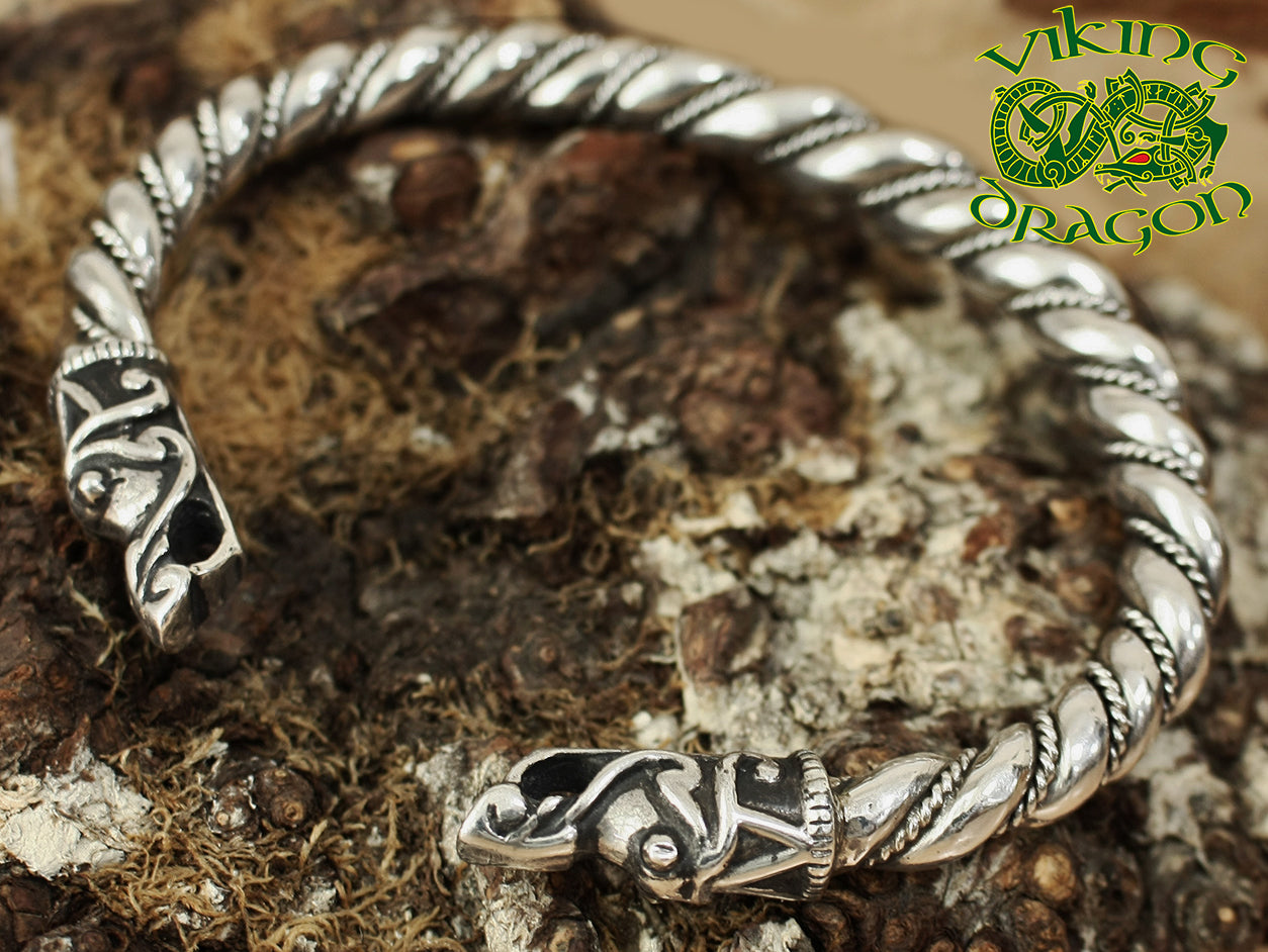 Viking Dragon Gotland Silver Viking Arm Ring - Viking Dragon Blogs