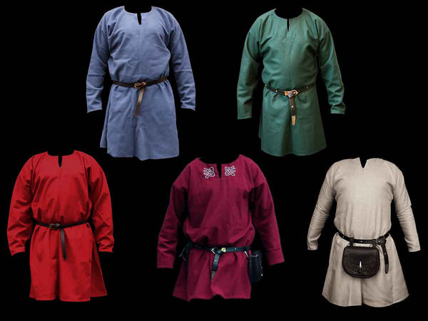 Wool & Linen Replica Viking Tunics - Men's Viking Clothing / Costume