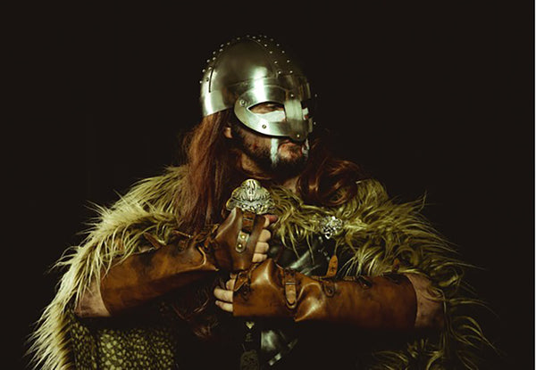 Viking Chieftan in Armour and Cloak with Sword - The Viking Dragon Blog