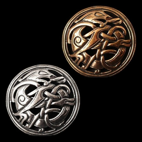 Round Urnes Dragon Brooch - Viking Brooches