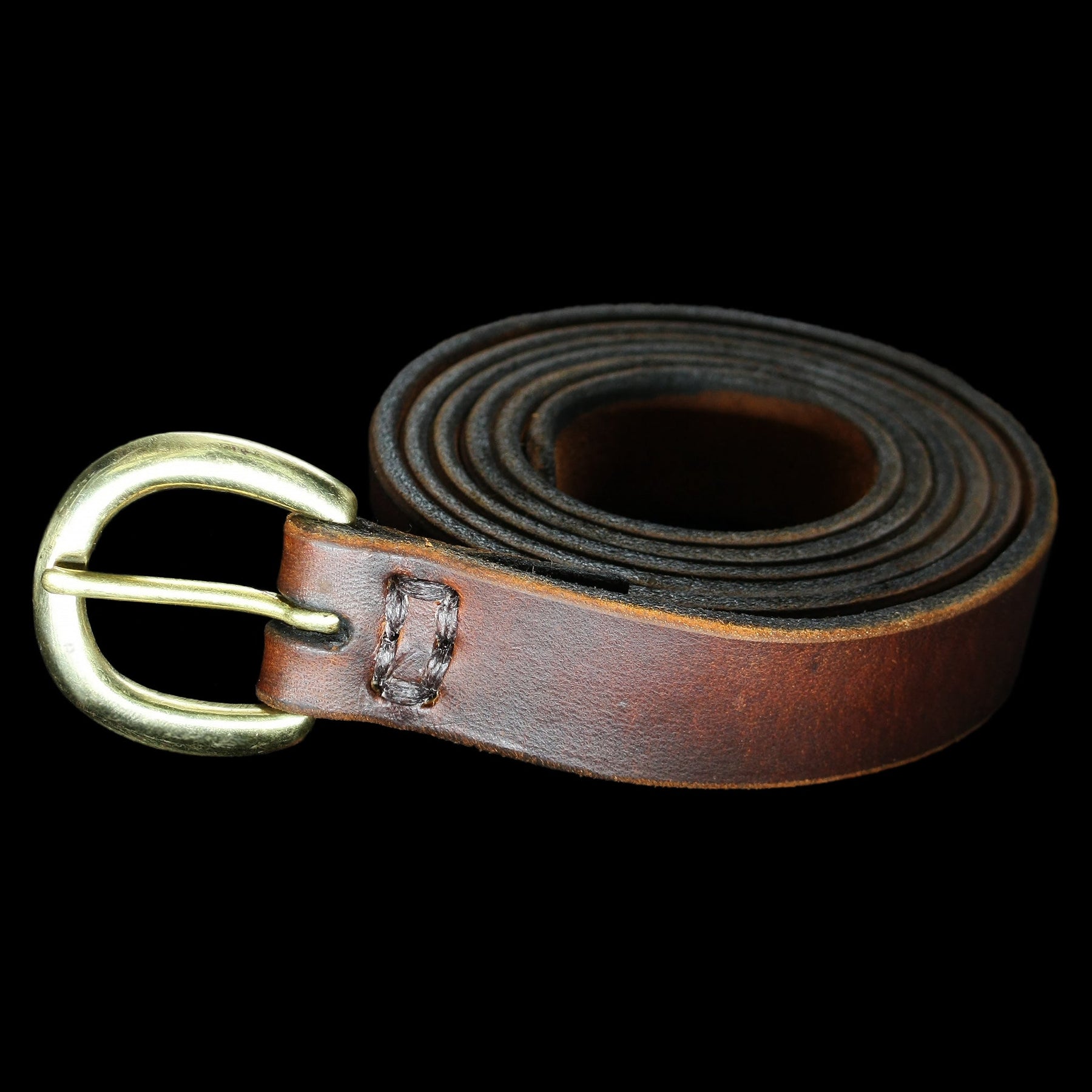 RRL SOLID BRASS ANCHOR BUCKLE BELT ITALY