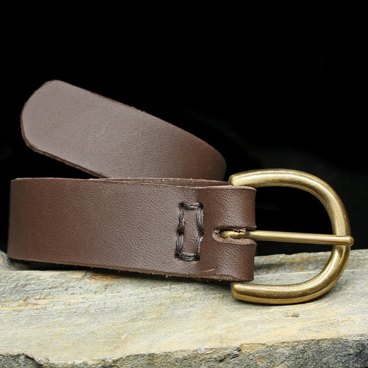 Bonded Brown leather Belt, Size M-L waist 29 to 32 inches