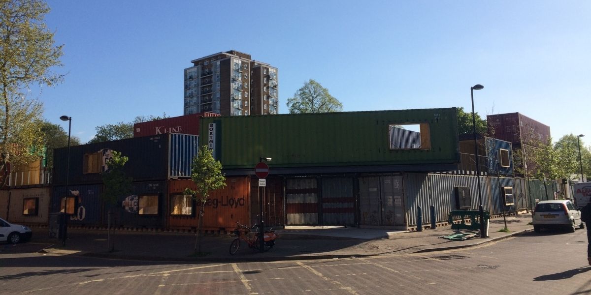 Pop Brixton shipping container build