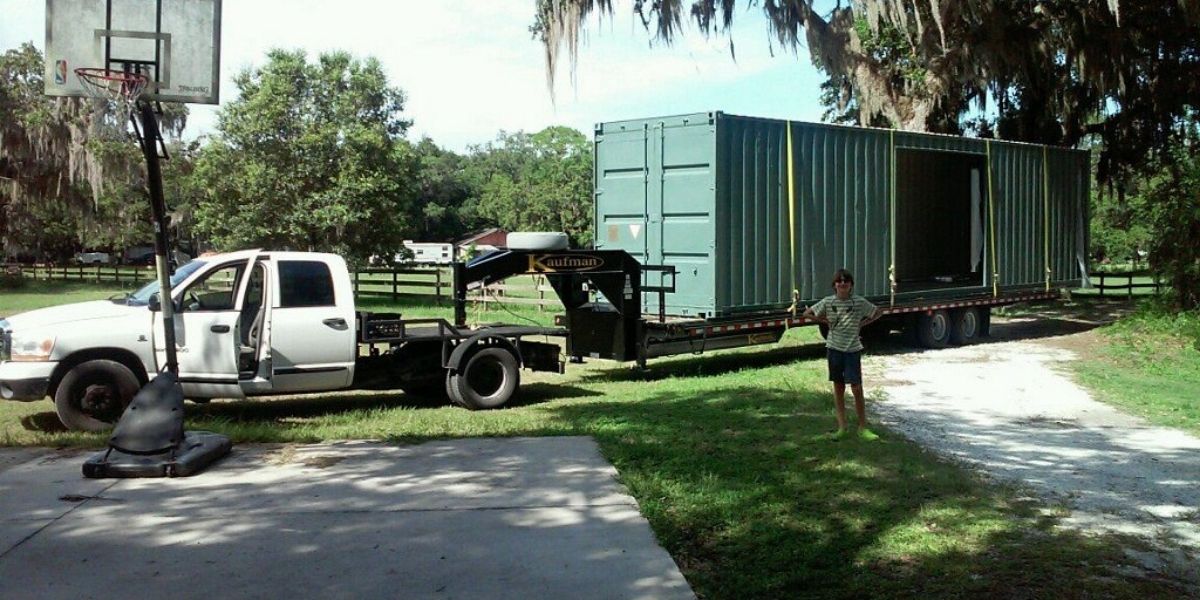 Portable shipping container home