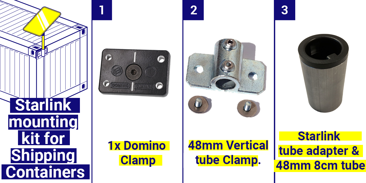 Starlink Mounting Kit for Shipping Containers