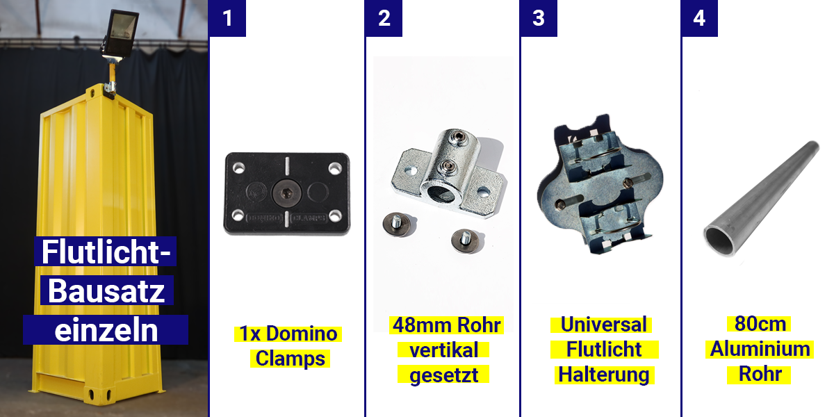 Halbhoher Flutlicht-Bausatz