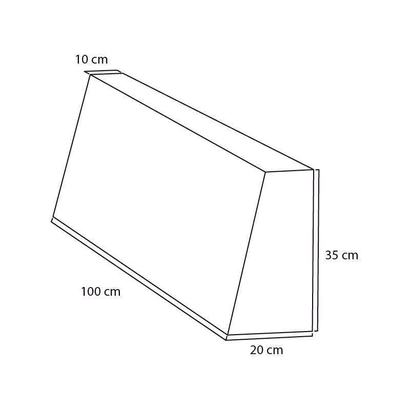 ryghynde med en bredde på 100cm