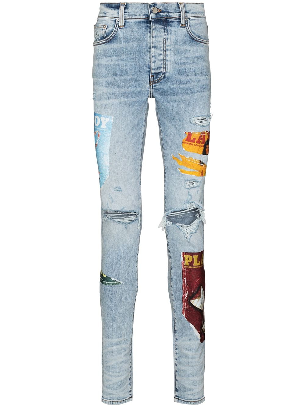 AMIRI x Playboy Magazine Print Super-Skinny Jeans – Hype Glamour