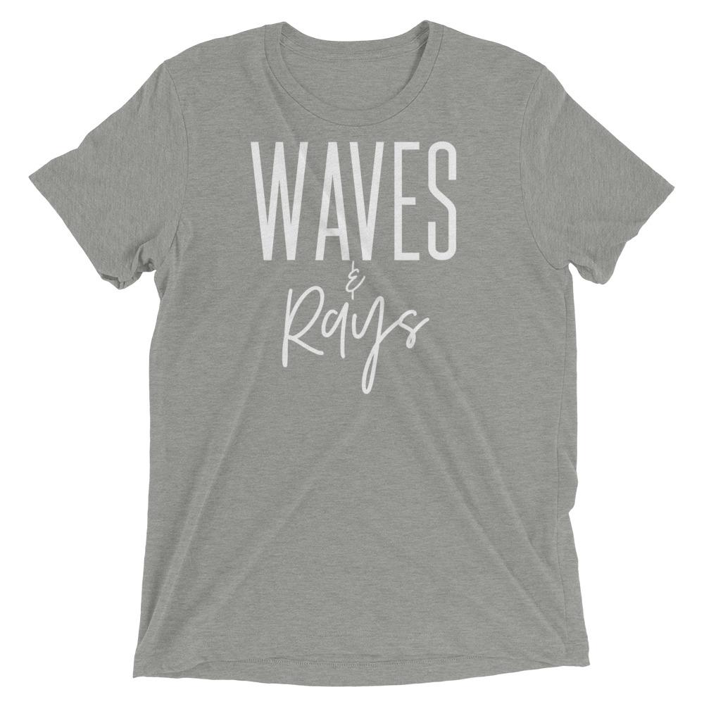 Waves and Rays Tee Unisex Graphic Tee Sun Salt Waves Men’s Women’s Sun Salt Waves Gray
