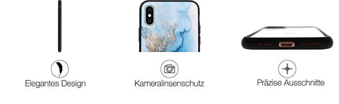 iPhone Hülle X in Marmor Optik