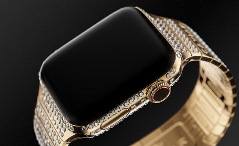 Apple Watch aus Gold Panzerglas Hülle Displayschutz Zubehör