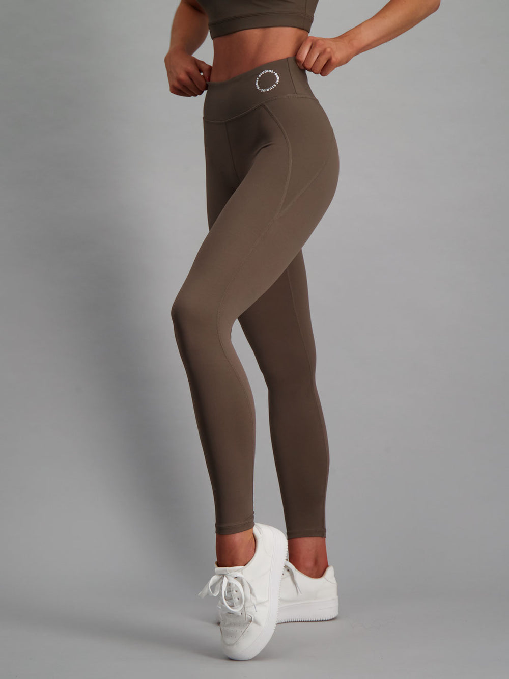 Burnt Women's Active Tights - Latte