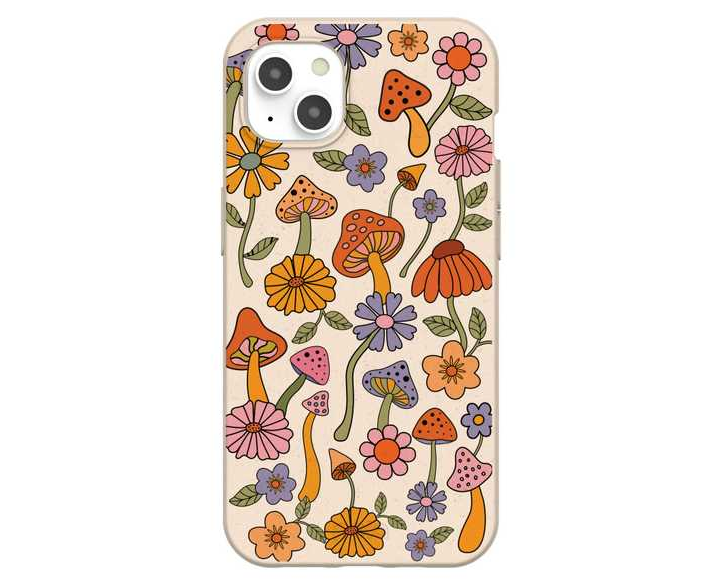  Seashell Shrooms and Blooms iPhone 13 Case