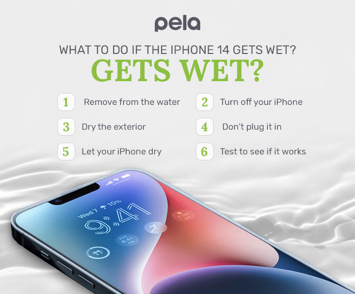 What to do if the iPhone 14 gets wet?