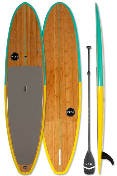 Eco friendly bamboo stand up paddleboard