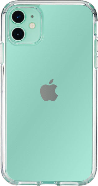 Clear cover showcasing teal iPhone color