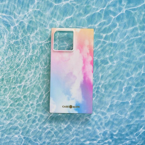 Rainbow case mate cover in water ripples