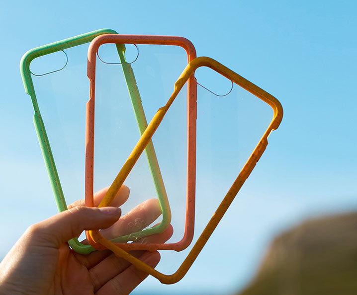 holding clear phone cases