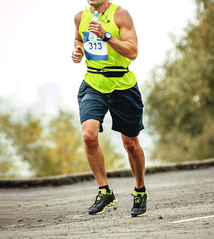 male athlete running