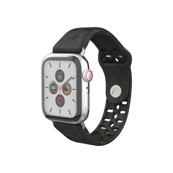 Black compostable watch band for Apple watch