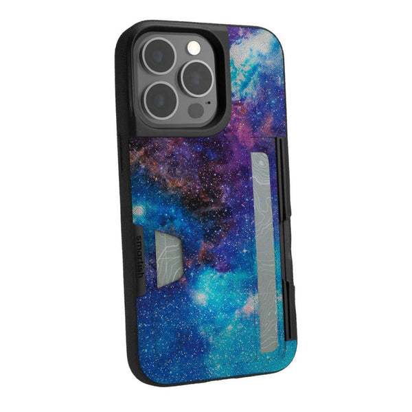 Pretty outer space wallet phone case