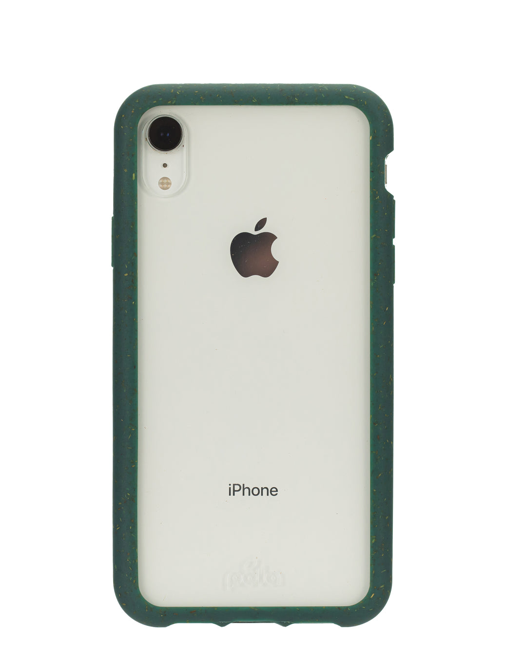 Clear Eco-Friendly iPhone XR Case with Green Ridgeâ€