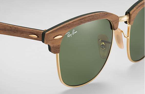Ray-Ban Clubmaster Wood RB 3016M Sunglasses Replacement Pair Of End Ti –  