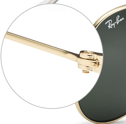 ray ban aviator screws