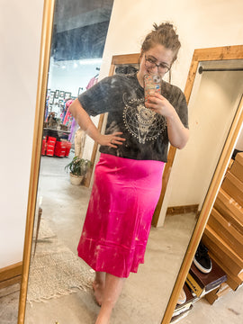 Pink Pop Midi Skirt