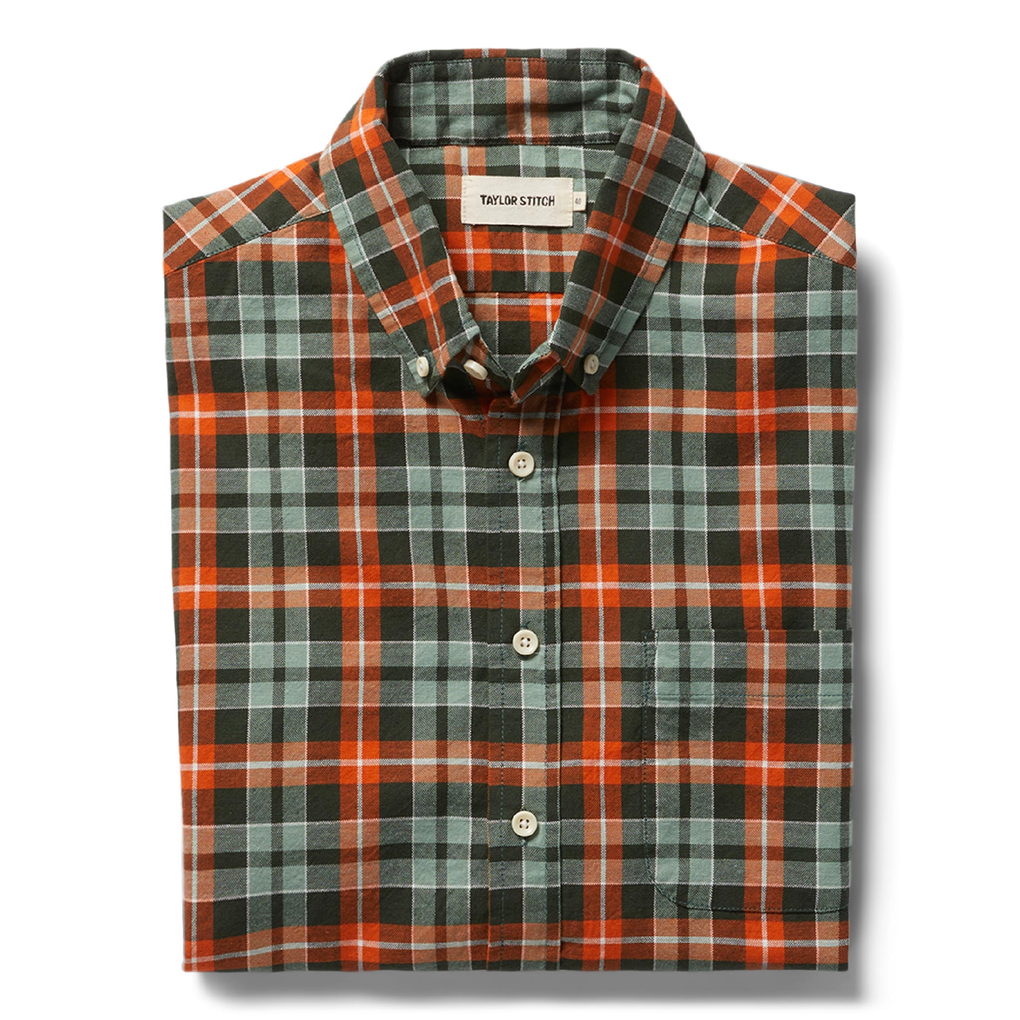 The Jack in Rust Plaid Oxford