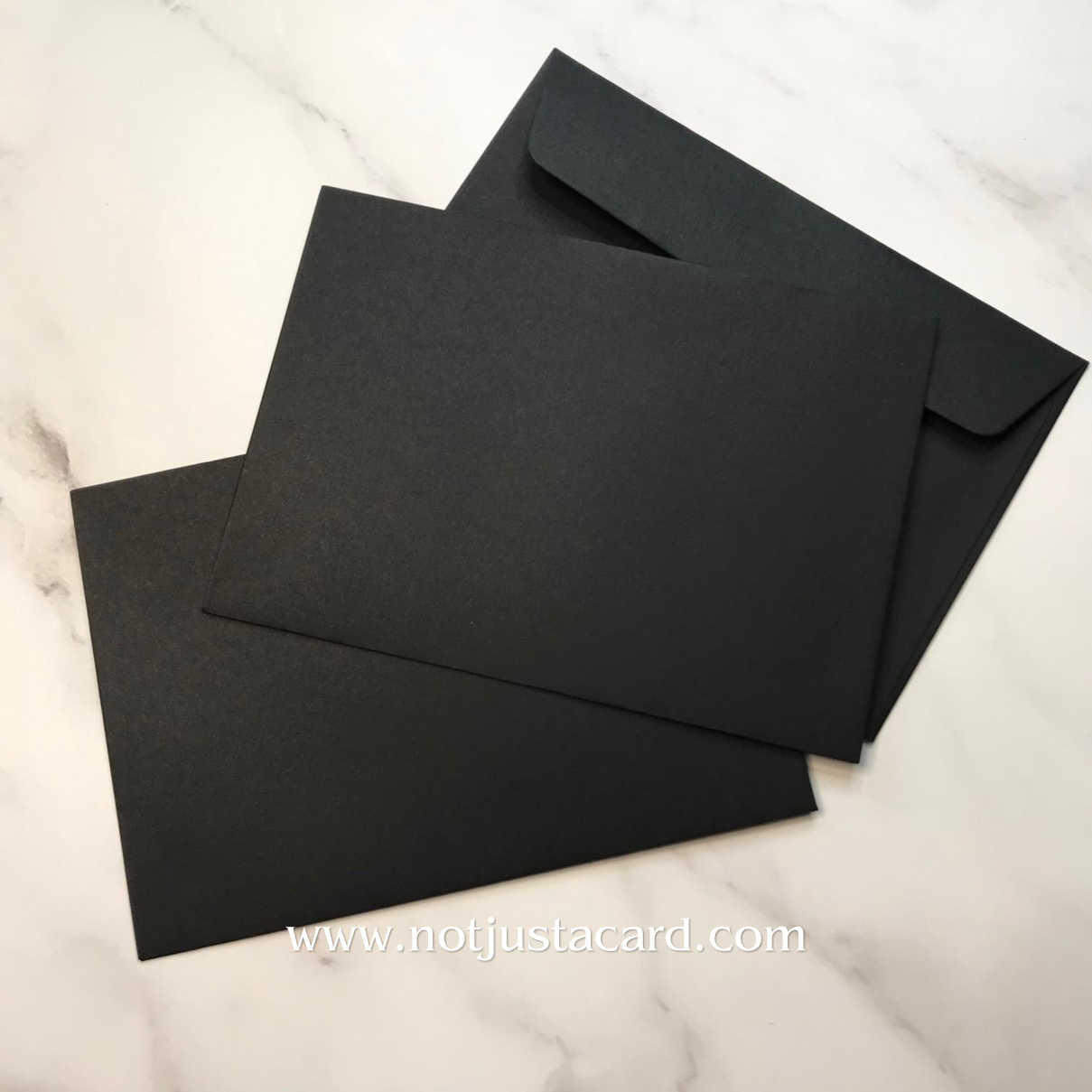 Wax Sealing Envelopes - Ebony Black – Not Just A Card